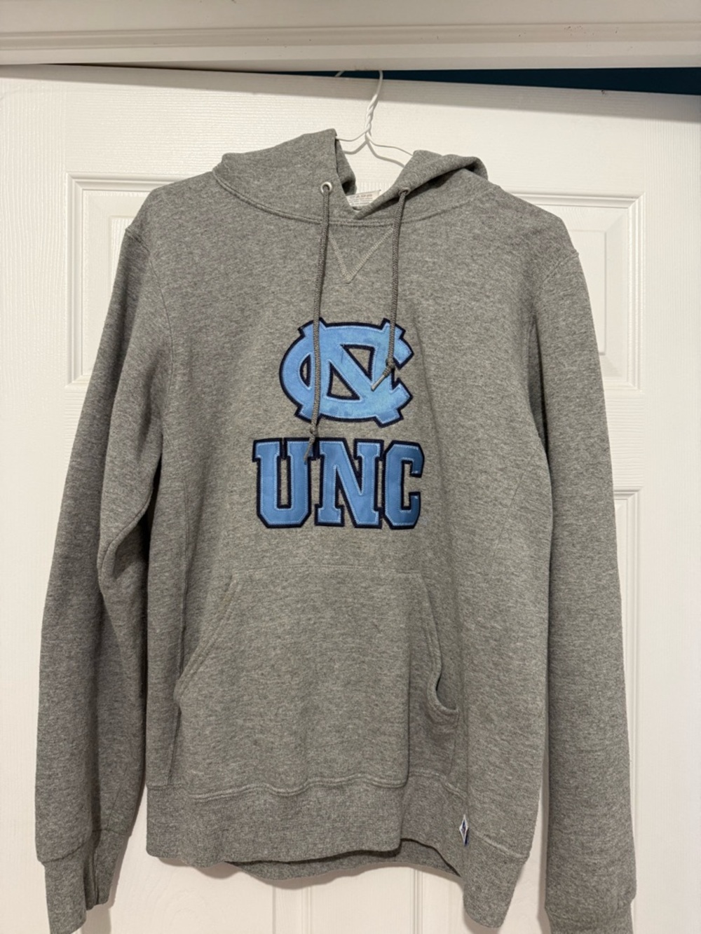 Boathouse Grey Hoodie with Carolina Blue UNC Logo